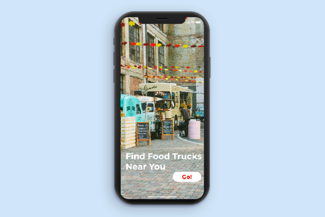 Cover photo for food truck 
                                                                                     responsive web app design