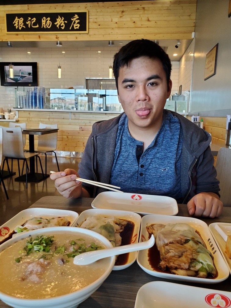 Image of myself eating Cheung Fun